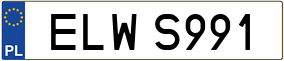 Truck License Plate